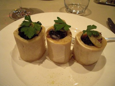 Snails in marrow bones